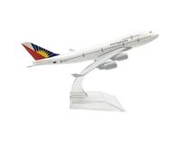 Modelo de avión Modelo De Avión De Filipinas Airlines para Avión Boeing 747 16CM Aleación De Metal Fundido A Presión 1:400 Modelo De Avión De Juguete