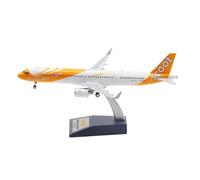 Modelo de avión Modelo De Metal Fundido A Escala 1:200 para Modelo De Avión A321NEO 9V-NCA Singapore Flyscoot Airlines con Tren De Aterrizaje