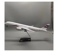 Modelo De Avión Resina 47 Cm Escala 1:142 para El A350 Camboya Fundido A Presión para Coleccionar Adornos Estáticos Aficionados Militares(with Light)
