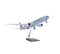 Modelo De Avión Resina 47 Cm para B777 A Escala 1:157 Regalo Recuerdo Adorno Exhibición Aficionados Militares(No Light)