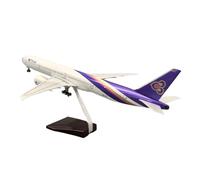 Modelo de avión Resina 777 47cm a Escala 1/157 con Ruedas Tren Aterrizaje colección Recuerdos Juego de Pasatiempos en Miniatura(Without Lights)