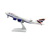 Modelo de avión Resina fundida a presión B747 30cm con Rueda Escala 1/250 para exhibición Coleccionable Juego de Pasatiempos en Miniatura