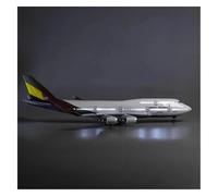 Modelo de avión Resina fundida a presión B747 47 cm Escala 1:157 colección Recuerdo exhibición decoración Juguete Juego de Pasatiempos en Miniatura(with Light)