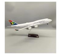 Modelo de avión Resina fundida a presión B747 Escala 1:150 con Ruedas Ligeras para colección Juguete y decoración Juego de Pasatiempos en Miniatura(with Lights)