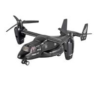 Modelo de avión Volador Avión Combate Osprey Transporter Aleación Fundida A Presión Modelo Aviación Avión Transporte Militar Adorno Coleccionable Aviación Aviones Modelo(Black)