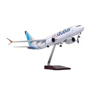 Modelo de avión Volador B737 Modelo Avión Fundición A Presión con Ruedas Escala 1:85 47 Cm For Airbus Dubai Airways Oriente Medio 737 Boeing Series Aviación Aviones Modelo