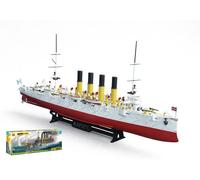 MODELO DE BARCO ESTÁTICO ZVEZDA VARYAG RUSSIAN CRUISER KIT MODELISMO ESCALA...