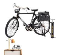 Modelo de bicicleta DIY - Modelo de bicicleta retro - Juego de juego de 1/10 simulación DIY en miniatura Fidget Bike Juguetes | Modelo de exhibición hecho a mano de aleación para escritorio, mesa