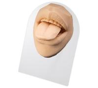 Modelo de boca falsa de silicona suave para práctica de sutura | Molde de visualización de partes del cuerpo humano para educación | Simulación de entrenamiento médico para estudiantes y profesionales