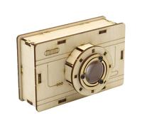 Modelo de cámara de Madera | Juguete de ensamblaje de cámara de Madera: Juguete Modelo de ensamblaje de Escuela Primaria y Secundaria para Estudiantes Que desarrolla Habilidades prácticas