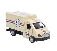 Modelo de Camión Contenedor Pequeño de Juguete de Aleación para Niños con Apariencia Colorida, Mejora Las Habilidades y el Pensamiento Lógico - Juguete de Camión para Niños (Amarillo Claro)