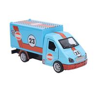 Modelo de Camión Contenedor Pequeño de Juguete de Aleación para Niños con Apariencia Colorida, Mejora Las Habilidades y el Pensamiento Lógico - Juguete de Camión para Niños (Blue)