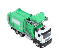 Modelo de Camión de Basura Urbano, Vehículo de Material de Desecho Accionado por Fricción Detallado, Juguete para Educación Ambiental