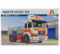 MODELO DE CAMIÓN ESTÁTICO ITALERI MAN 19.321 F8 CAMIÓN TURBO 2 EJES 1975 1/24