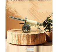 Modelo de cañón de artillería de petardo, Mini Modelo de cañón de Acero Inoxidable, Modelo de Lanzador de petardo for artesanía, colección de Modelos Militares, Regalos, Adornos de Escritorio(Yellow)