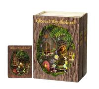 - Modelo de casa de muñecas, casa de muñecas de madera, ideas espaciales en miniatura, kits de modelismo, manualidades, juguetes de construcción, kit de construcción en miniatura
