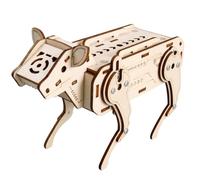 Modelo de ciencia mecánico de madera para perros con interacción de control de voz, proyecto de montaje para lecciones de física, demostraciones en el aula y aprendizaje en el hogar, control de voz
