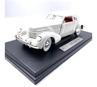 Modelo de Coche 1:18 para American Cott 810 1936, simulación de Coche clásico, colección Conmemorativa de aleación, decoración de Escritorio de 25 cm