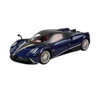 Modelo de coche 1:18 para Pagani para Huayra para Dinastia, aleación de carreras, modelo de coche de carreras de metal, simulación deportiva, sonido y luz, batería no incluida (azul)