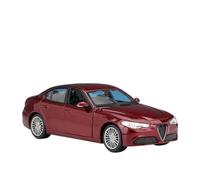 Modelo de coche 1:24 para Alfa para Romeo para Giulia, simulación estática, modelo de aleación fundida a presión, no incluye baterías (rojo)