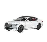 Modelo de coche 1/24 para THE 7 760Li modelo de coche fundido a presión en miniatura con puertas que se pueden abrir, no incluye baterías (blanco)