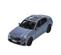 Modelo de coche 1:32 para 320i THE 3 2023 modelo de coche de aleación de metal fundido a presión, batería no incluida (gris)