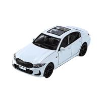 Modelo de coche 1:32 para 320i THE 3 2023 modelo de coche de aleación de metal fundido a presión, batería no incluida (blanco)