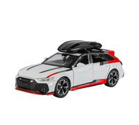 Modelo de coche 1/32 para Audi RS6 Avant Station Wagon Diecast Metal Track Racing modelo no incluye baterías (blanco)
