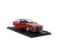 Modelo De Coche A Escala 1:18 BMW 635 CSI (E24) Adornos Decorativos Escritorio con Puerta Doble De Aleación Roja Colección Modelos Coche Hobby Miniatura De Colección