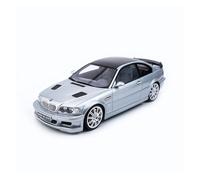 Modelo De Coche A Escala 1:18 BMW E46 M3 GTR Versión Street Modelo De Coche De Resina Adornos De Colección Personal Plateados Miniatura De Colección