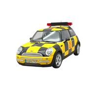 Modelo De Coche A Escala 1:18 BMW Mini Cooper S Airport Guide Car No. 8 Modelo De Coche Miniatura Colección Hobby Miniatura De Colección