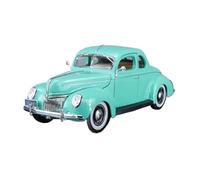 Modelo De Coche A Escala 1:18 Ford 1939 Coupé con Puerta Abierta Modelo De Coche Vintage De Aleación Juguete Coleccionable Miniatura De Colección(Green)