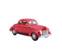 Modelo De Coche A Escala 1:18 Ford 1939 Coupé con Puerta Abierta Modelo De Coche Vintage De Aleación Juguete Coleccionable Miniatura De Colección(Red)