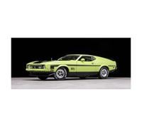 Modelo De Coche A Escala 1:18 Ford Mustang Mach 1 1971 Muscle Car Modelo Juguetes Colección De Recuerdos para Fanáticos Adultos Negro Miniatura De Colección(Green)