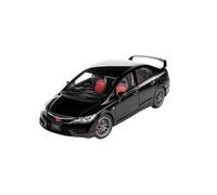 Modelo De Coche A Escala 1:18 Honda Civic FD2 Type R Aleación De Seis Aperturas Colección Decoraciones para El Hogar Negras Miniatura De Colección