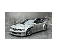 Modelo De Coche A Escala 1:18 para BMW M3 GTR E46 Aleación Modelo De Coche Completamente Abierto Deportivo Decoración Coleccionable Plata Miniatura De Colección