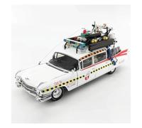 Modelo De Coche A Escala 1/18 para El Modelo De Coche ECTO 1A Juguete Metal Fundido A Presión Colección Fans Adultos Recuerdo Decoración Miniatura De Colección