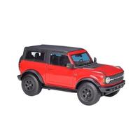 Modelo De Coche A Escala 1 18 para Ford 2021 Bronco Badlands Vehículo Todoterreno Aleación Modelo De Coche Retro Modelo De Coche Clásico Adornos Miniatura De Colección(Rojo)