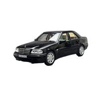 Modelo De Coche A Escala 1 18 para Mercedes-Benz C-Class 1993 Station Wagon Simulación Aleación Modelo De Coche Colección Adornos Miniatura De Colección(Black)