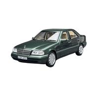Modelo De Coche A Escala 1 18 para Mercedes-Benz C-Class 1993 Station Wagon Simulación Aleación Modelo De Coche Colección Adornos Miniatura De Colección(Green)
