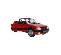 Modelo De Coche A Escala 1:18 Peugeot 205 GTI MK11989 Modelo De Coche De Dos Puertas con Apertura De Metal Fundido A Presión Color Rojo Miniatura De Colección