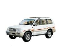 Modelo De Coche A Escala 1:18 Toyota Land Cruiser LC100 Modelo De Coche De Simulación De Aleación Plata Verde Colección Personal Miniatura De Colección(Silver)