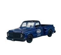Modelo De Coche A Escala 1:24 Chevrolet Pickup C10 STEPSIDE 1969 Vehículos De Aleación Modelo En Miniatura Copia De Juguete Coche Azul Miniatura De Colección