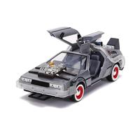 Modelo De Coche A Escala 1:24 para DMC-12 Delorean Regreso Al Futuro Modelo De Coche De Aleación Diecast Juguete Decoración Gris Miniatura De Colección