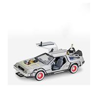 Modelo De Coche A Escala 1 24 para DMC-12 Delorean Volver Al Futuro Máquina del Tiempo Diecast Aleación Modelo Coche Regalo Miniatura De Colección(C)