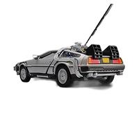 Modelo De Coche A Escala 1 24 para DMC-12 Delorean Volver Al Futuro Máquina del Tiempo Diecast Aleación Modelo Coche Regalo Miniatura De Colección(A)