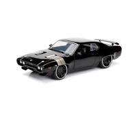 Modelo De Coche A Escala 1:24 Plymouth GTX - Coche De Aleación Fundido A Presión Juguete En Miniatura Color Amarillo Miniatura De Colección(Black)