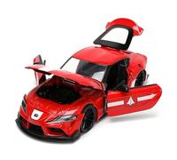 Modelo De Coche A Escala 1:24 Toyota Supra 2020 - Mini Coche Deportivo Clásico De Aleación Roja Juguete Decorativo Fundido A Presión Miniatura De Colección