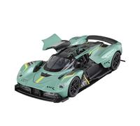 Modelo De Coche A Escala 1:32 Aston Martin Valkyrie F1 Super Sports Car Modelo De Aleación Juguete A Pequeña Escala con Puerta Abierta Miniatura De Colección(Green)