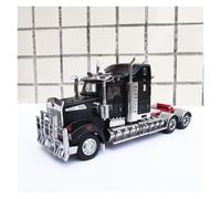 Modelo De Coche A Escala 1:32 para Kenworth T909 Camión Tractor Modelo De Coche De Aleación Tema Artillería Decoración Vehículo Miniatura De Colección(Black)